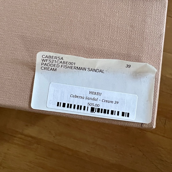 Hereu Cabersa Fisherman Sandals Cream 39/9 - Picture 9 of 10